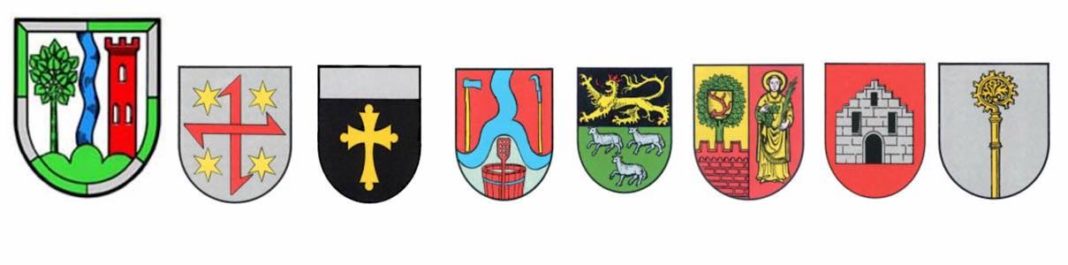 Wappen der Ortsgemeinden der Verbandsgemeinde Lambrecht (Quelle: VG Lambrecht)