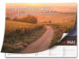 Titelbild des Bildkalenders "Impressionen 2021 - Einzigartige Landschaften" (Quelle: Sparkasse Rhein-Haardt, Foto: Christian Schwejda)