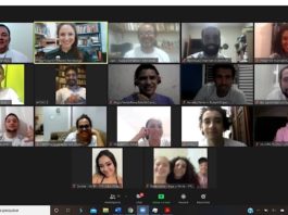 Teilnehmende des digitalen technisch-wissenschaftlichen Treffens. Das Publikum setzte sich aus Wissenschaftler/-innen und interessierten Capoeiristas zusammen. (Foto: Abadá-Capoeira)