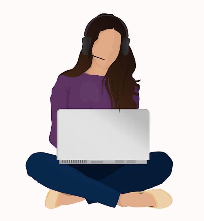 Symbolbild Frau Computer Homeworking (Foto: Pixabay/thedarknut)