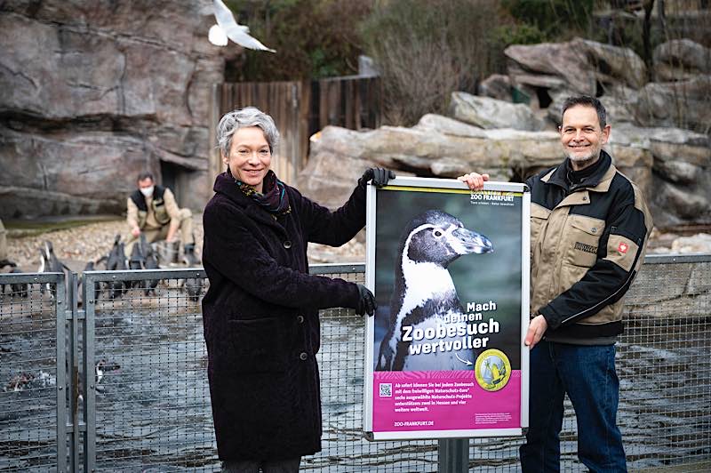 Dr. Ina Hartwig und Zoodirektor Dr. Miguel Casares (Foto: Salome Roessler)