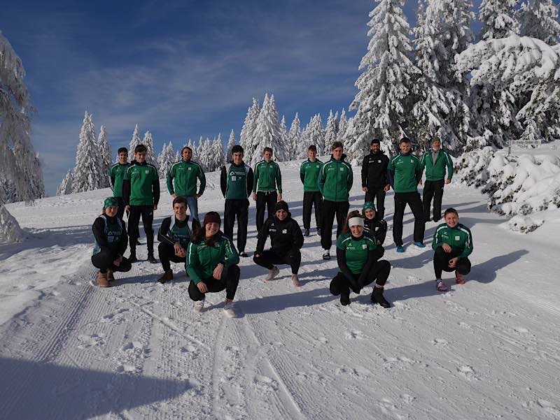 15 Aktive und zwei Trainer starten mit einem Langlauftrainingslager in die Olympiasaison (Foto: Rheinbrüder Karlsruhe)