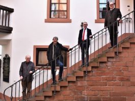 v.l.: Bernd Dieffenbacher, Michael Landgraf, Oliver Stieß und Peter Döngi (Foto: Weinbruderschaft der Pfalz)