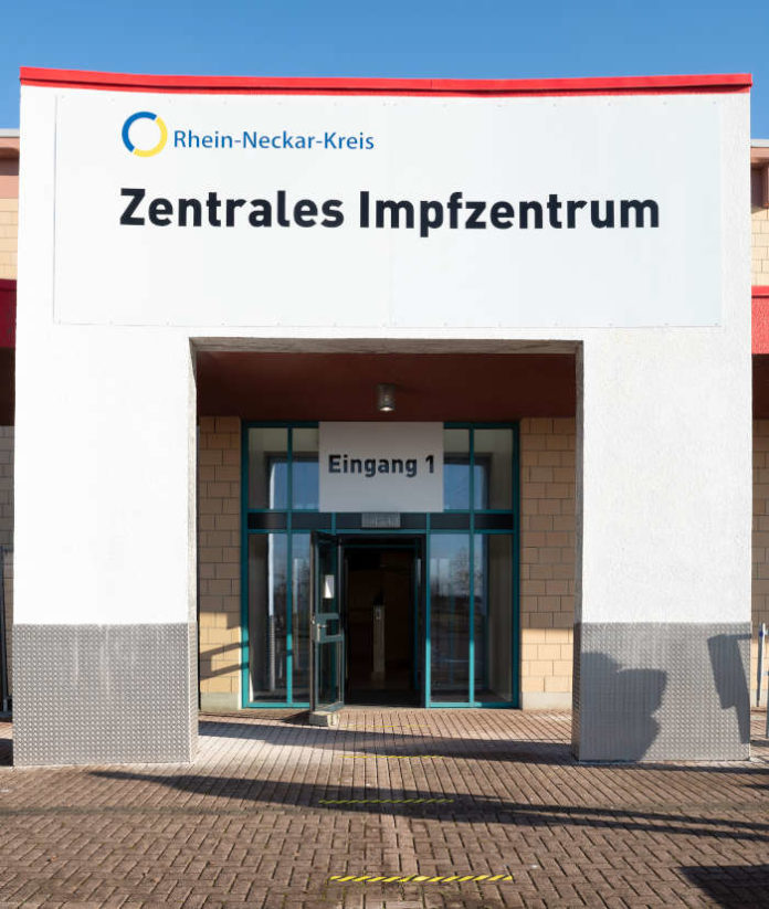 Zentrales Impfzentrum Heidelberg (Foto: Landratsamt Rhein-Neckar-Kreis)