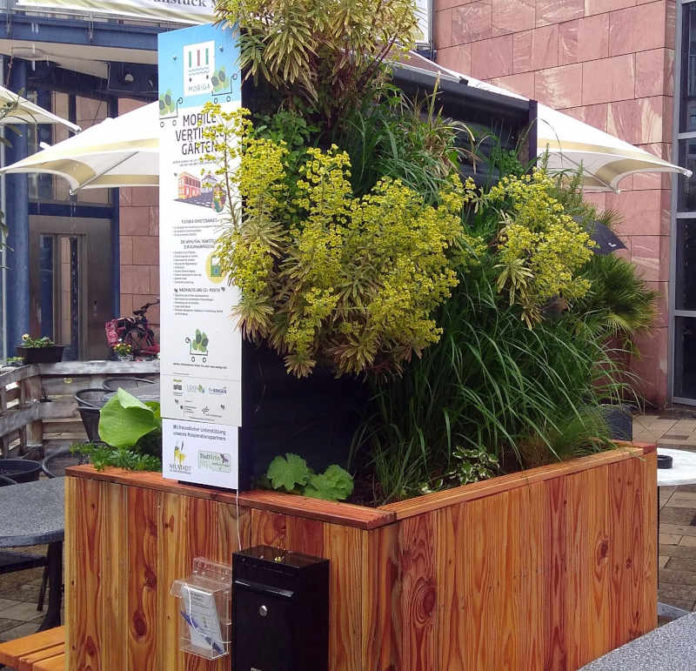 Der mobile Garten soll an heißen Tagen für Kühlung sorgen. (Foto: Stadtverwaltung Neustadt)