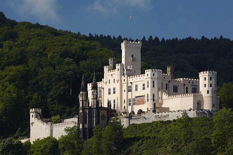 Foto: Schloss Stolzenfels / Koblenz im Welterbe Oberes Mittelrheintal. (Foto: GDKE Rheinland-Pfalz / Pfeuffer)