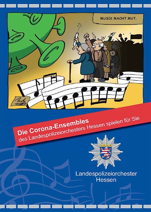 Corona-Konzert-Plakat des Landespolizeiorchesters Hessen (Foto: Polizei Hessen)