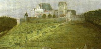Burg Winzingen um 1610 (Ausschnitt aus einem Gemälde)