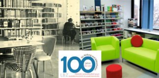 Die Landesbüchereistelle früher und heute: Foto Landesbüchereistelle in Neustadt/Weinstraße in den 50er Jahren und heute (Bildrechte: LBZ)