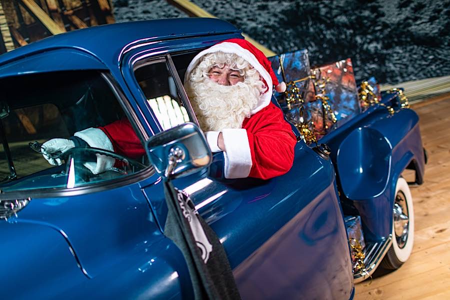 In den Technik Museen fährt der Weihnachtsmann einen motorisierten Schlitten, genauer gesagt einen Chevrolet Apache / Serie 3100. (Foto: TMSP/SNH)
