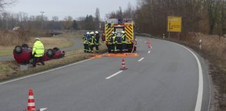 Die Unfallstelle (Foto: Feuerwehr Neustadt)