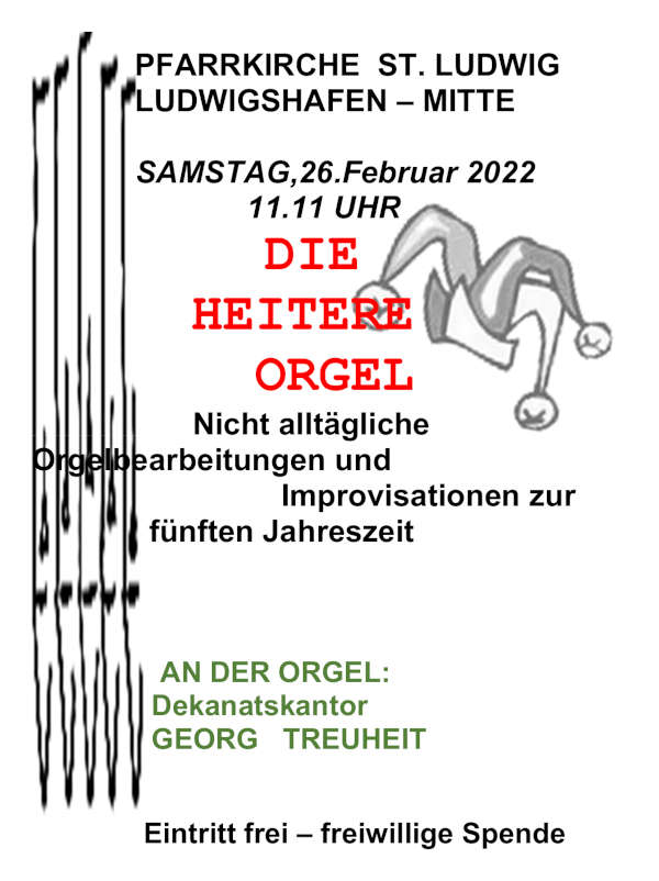 Heitere Orgel 2022 (Quelle: Kath. Stadtdekanat Ludwigshafen)