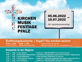 Kirchenmusik-Festtage Pfalz Programmübersicht (Quelle: EKP)