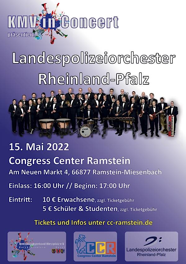 KMV in Concert: Landespolizeiorchester Rheinland-Pfalz in Ramstein-Miesenbach