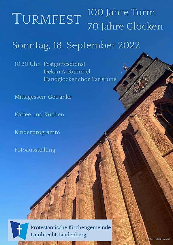 Veranstaltungsplakat (Quelle: Prot. Kirchengemeinde Lambrecht-Lindenberg)