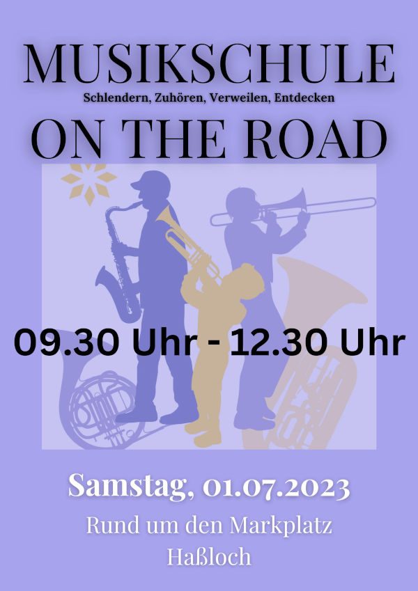 Plakat Musikschule on the Road (Quelle: Gemeindeverwaltung Haßloch)